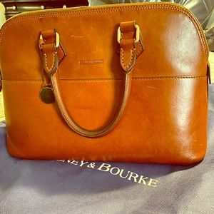 Saddle colored Alto Zip Zip Satchel Bag